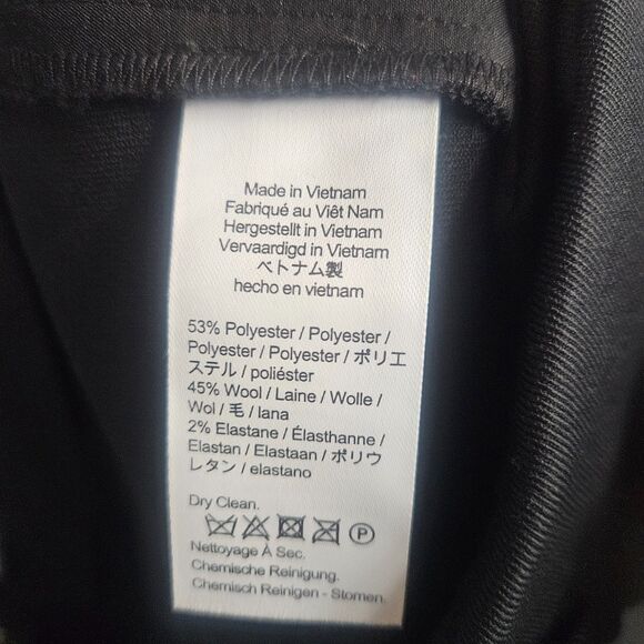 NEW J.Crew Essential Straight Wool Blnd Dress Pants Black Sz 14 Pleated Trousers - Picture 5 of 12